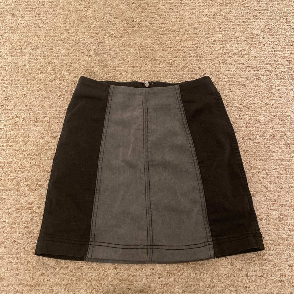 Free people two toned denim skirt